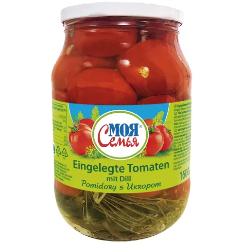 MOJA SEMJA Eingelegte Tomaten mit Dill