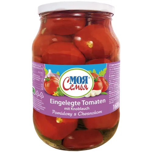 MOJA SEMJA Eingelegte Tomaten mit Knoblauch