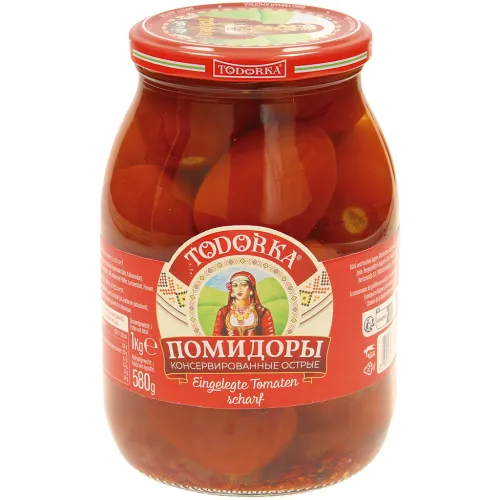 Помидоры консервированные острые