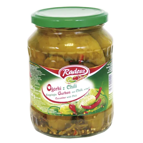 Маринованные огурцы с перцем
