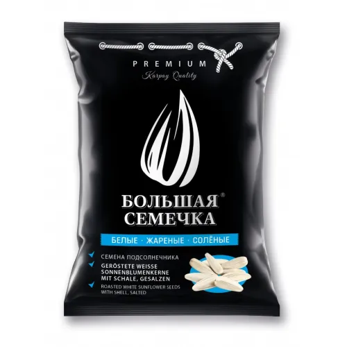 BOLSHAYA SEMECHKA Семена подсолнечника белые, жареные, солёные