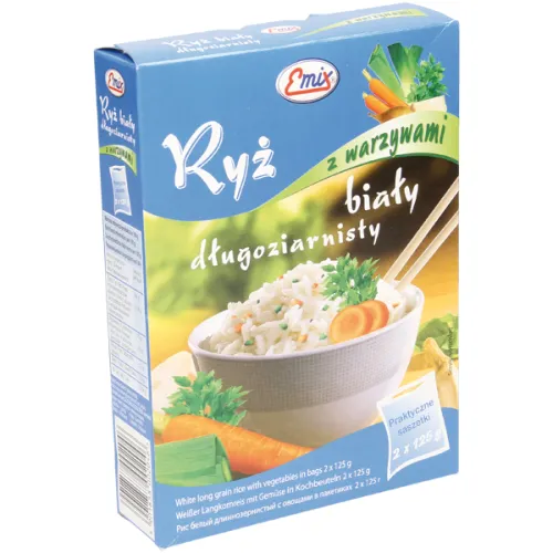 Langkornreis mit Gemüse im Kochbeutel 2x125g