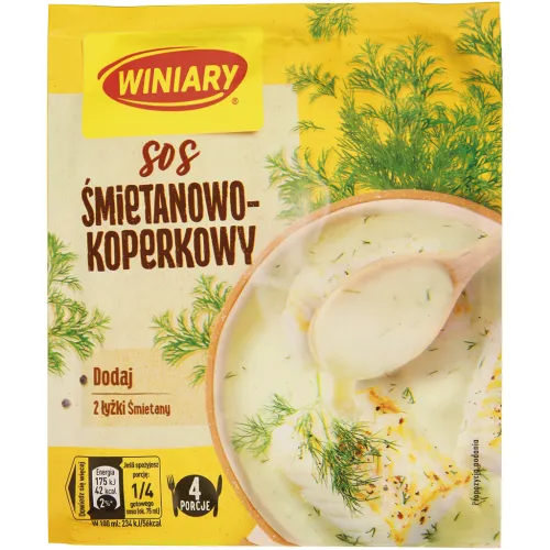 Sos smietanowo-koperkowy Приправа для сливочно-укропного соуса.