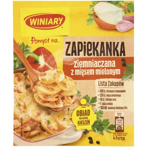Aromatisiertes Erzeugnis zum Zubereiten von Kartoffel-Hackfleisch-Auflauf