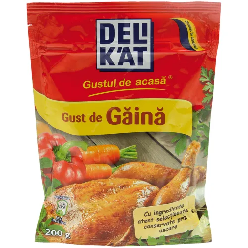 Gust de Gaina Ароматизированная приправа со вкусом курицы для супов, соусов, мясных и овощных блюд