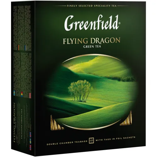 Grüner Tee Greenfield Flying Dragon, in Teebeuteln