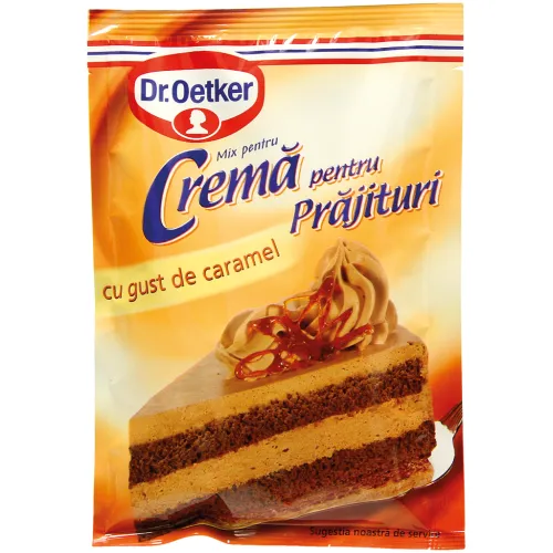 Pulver für Tortencreme mit Karamell-Geschmack