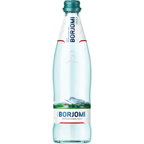 Natürliches Mineralwasser mit Kohlensäuren versetzt Borjomi