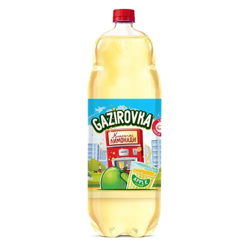 GAZIROVKA Напиток сильногазированный «Газировка» со вкусом яблока