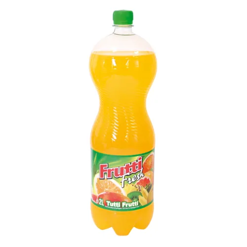 Kohlensäurehaltiges Erfrischungsgetränk Frutti Fresh mit Zugabe von Mehrfruchtsaft
