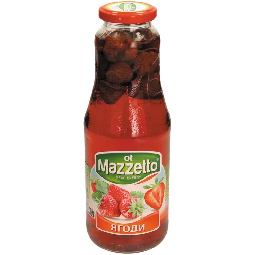 ot Mazzetto Erfrischungsgetränk mit Erdbeeren.