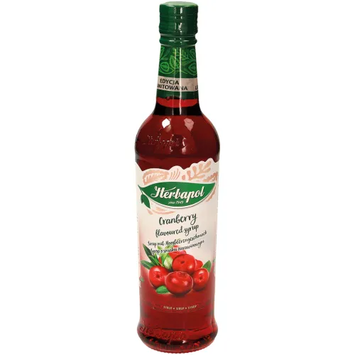 Sirup mit Moosbeerengeschmack
