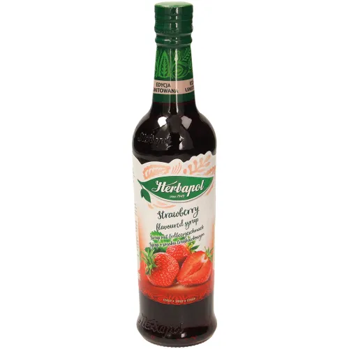 Sirup mit Erdbeergeschmack