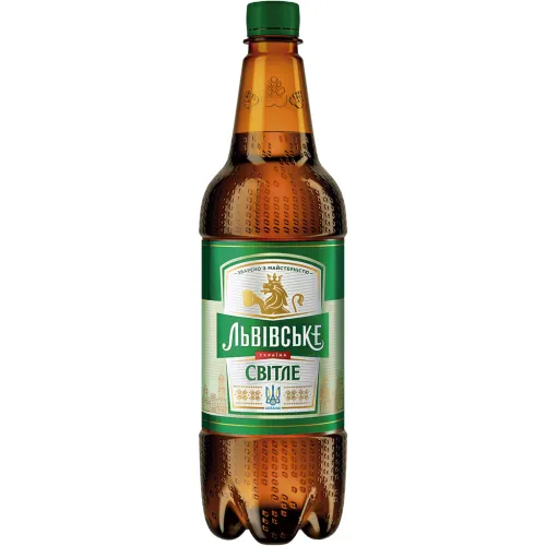 Ukrainisches Schankbier LVIVSKE SVITLE hell, pasteurisiert, 4,3% vol.