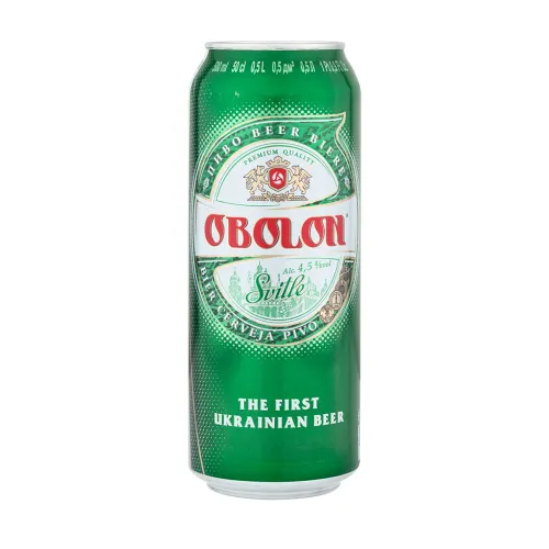 Пиво светлое Obolon 4,5% алк.
