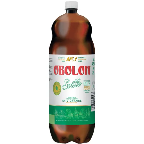Bier Obolon hell, pasteurisiert 4,5% vol.