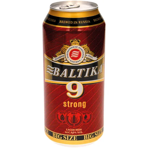 Helles Bier Baltika Starkbier Nr. 9, 8,0% vol.