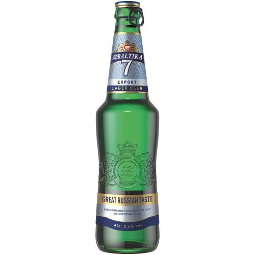 Lager Bier Baltika 7 Export, 5,4% vol.