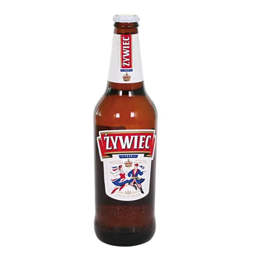 Bier Zywiec hell 5,6 % vol. Plato 12%.