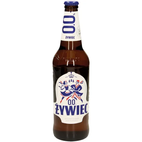 ZYWIEC 0,0% Bier, alkoholfrei, pasteurisiert, aromatisiert, mit Kohlensäure. Alk. 0,0% vol.