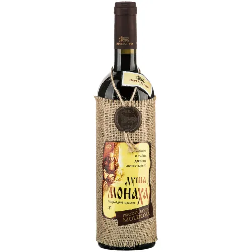 DUSHA MONACHA - Красное вино из Молдавии, полусладкое,12,5% алк.