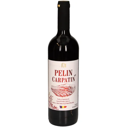 Pelin Carpatin Wermutwein aus Rumänien, rot, halbtrocken