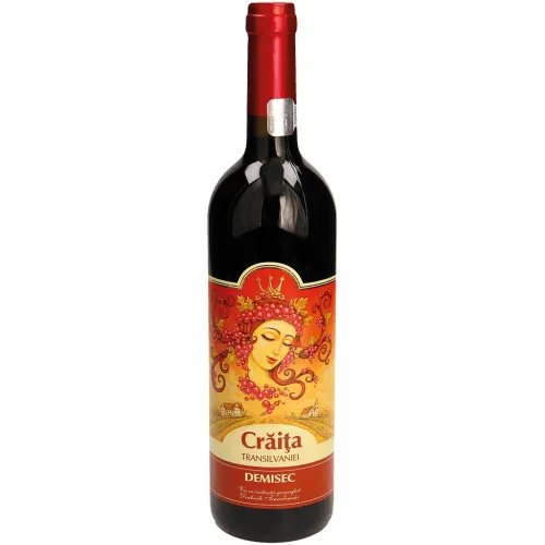 Wein aus Rumänien, rot. Halbtrocken. 12%