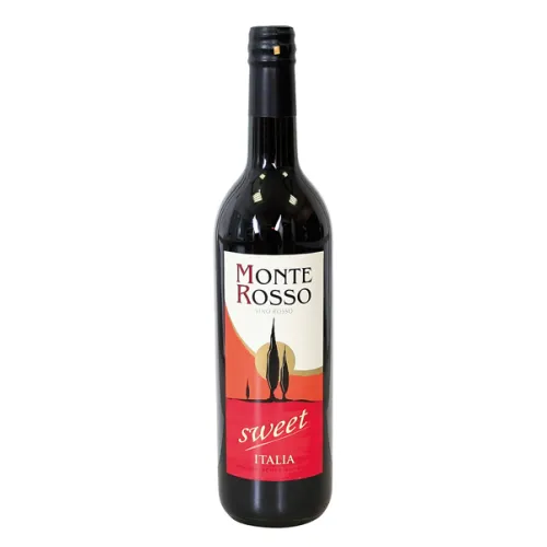 Italienischer Rotwein Monte Rosso süß