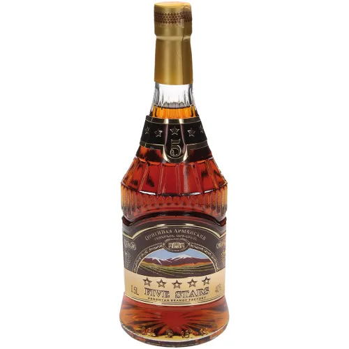 Armenischer Brandy FIVE STARS 5 Jahre alt 40% vol.