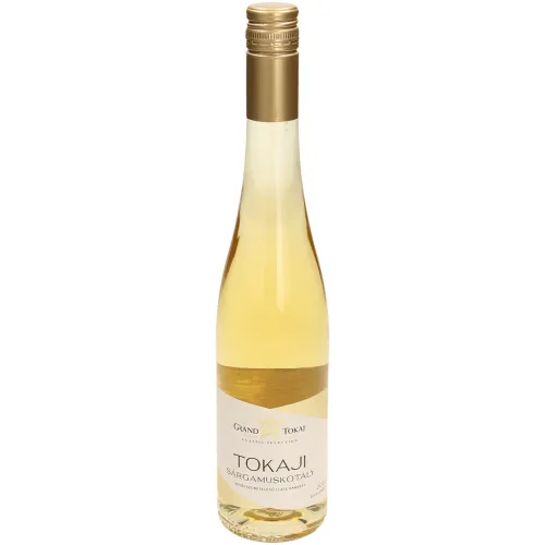 Weißwein Tokaji Sargamuskotaly, süß.