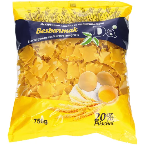 Eierteigware aus Hartweizengrieß Besbarmak