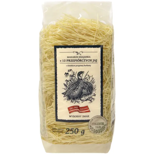 Teigwaren mit Wachteleiern und Kurkuma-Schnittnudeln