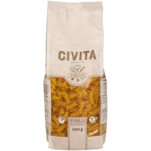 Teigwaren aus Maismehl Fusilli, von Natur aus glutenfrei