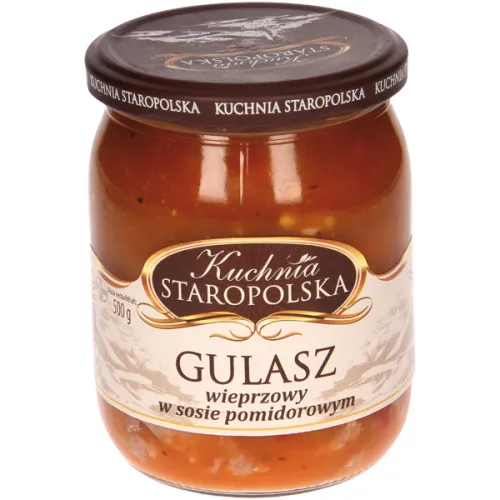 Schweinegulasch in Tomatensoße Gulasz wieprzowy w sosie pomidorowym