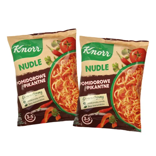 Суп-лапша быстрого приготовления с томатным вкусом, острый