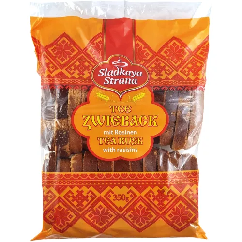 SLADKAYA STRANA Сухари Чайные с изюмом