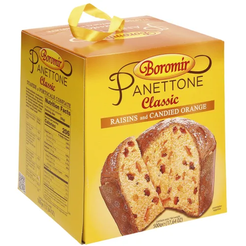 Panettone cu stafide si portocale confiate Sauerteiggebäck mit Rosinen und Orangeat
