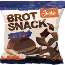 Snack aus Roggenmischbrot mit Salz Snack aus Roggenmischbrot mit Salz
