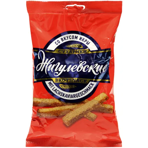 Brotsnack mit Lachskaviargeschmack