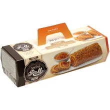 Bisquit-Rolle mit Kakao-Cremefüllung Bisquit-Rolle mit Kakao-Cremefüllung