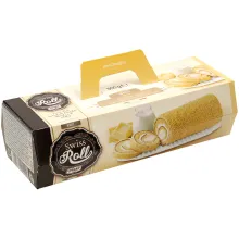 Bisquit-Rolle mit Cremefuellung Bisquit-Rolle mit Cremefuellung