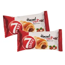 Plundergebäck mit 26% Füllung mit Haseln..