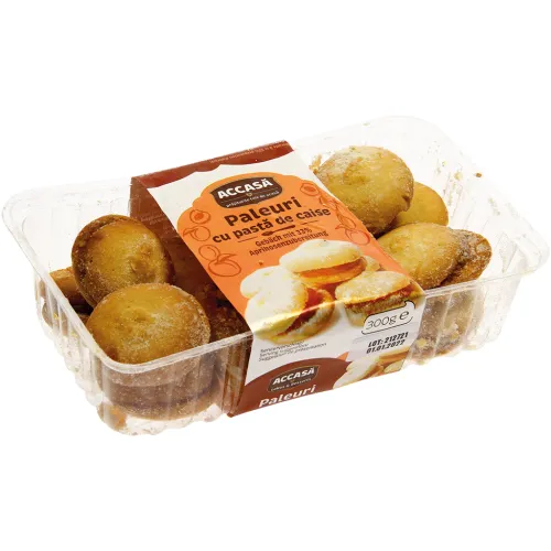 Gebäck mit 33% Aprikosenzubereitung Paleuri cu pasta de caise