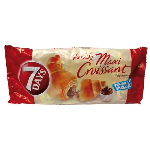 Maxi Croissants mit Kakaocremefüllung