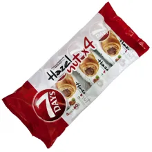 Croissants mit Haselnusscremefüllung 