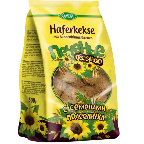 Haferkekse mit Sonnenblumenkernen
