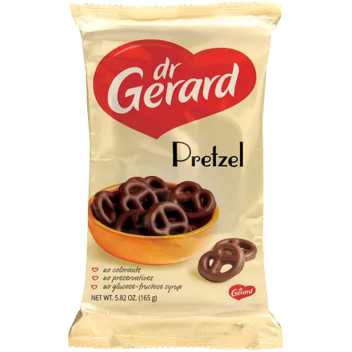 Печенье Pretzel, покрытое какаосодержащей глазурью