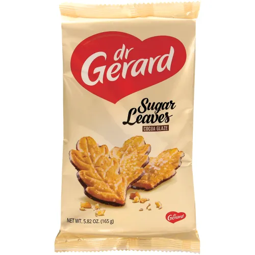 Печенье Sugar leaves на какаосодержащей глазури, посыпанное 5% сахара