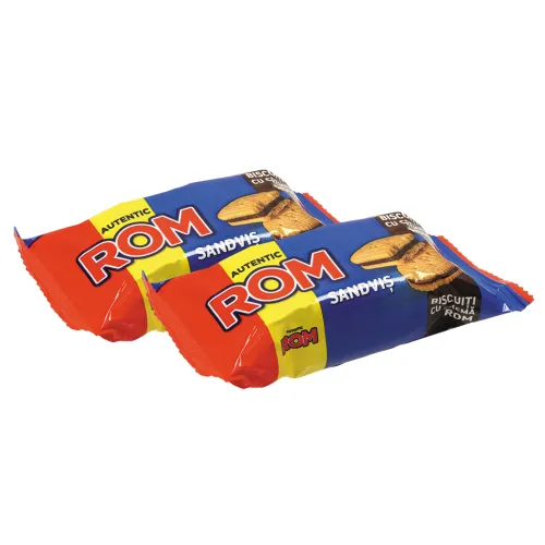 Sandvis biscuiti cu crema rom - Doppelkekse mit 35% Kakaocreme mit Rumgeschmack