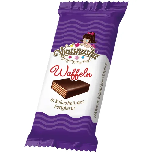 Waffeln Vkusnasha in kakaohaltiger Fettglasur